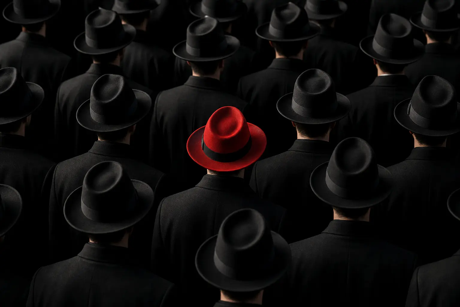 No to nine of ten attractive options — while the crowd flows one way, strategy shows in the single choice that breaks off.